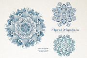 Watercolor & Gold Floral Mandala, a Decorative Illustration by Papatongartist (Thumbnail 2 of 9)