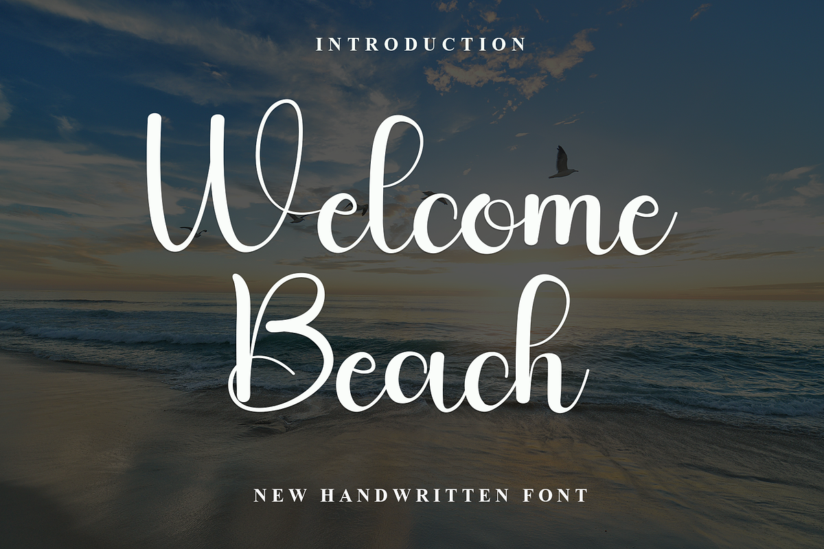 Welcome Beach, a Handwritten Font by FreshTypeINK (Photo 1 of 7)