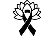 Black Awareness Ribbon Icon Set, a Healthcare Illustration by Artivon (Thumbnail 10 of 51)