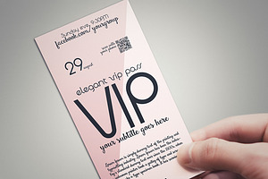 Pink Dream - Two-sided VIP PASS Card