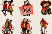 Valentine Cute Couple Clipart Bundle, an Illustration by SVGArt (Thumbnail 8 of 8)