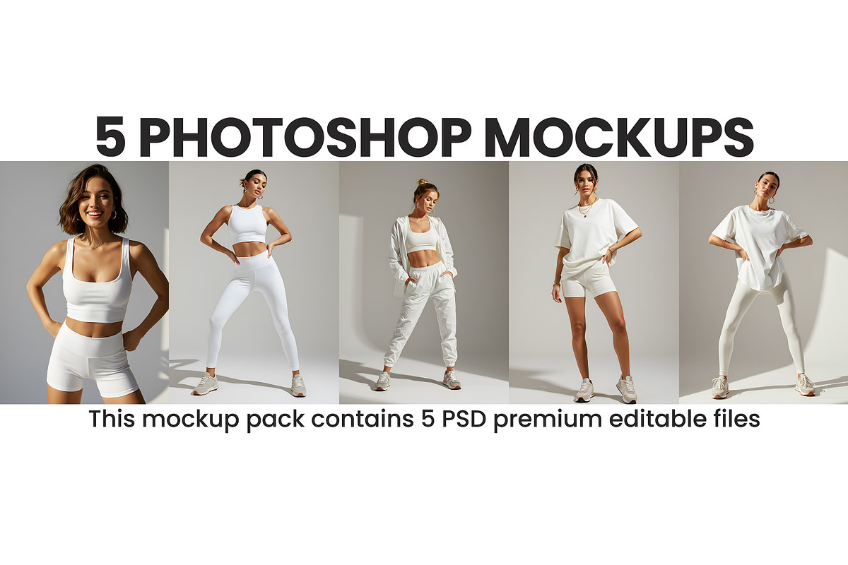 Activewear Mockups | Fitness Apparel, a Bottom Mockup by ARARA ✸ Creative Design (Photo 3 of 4)