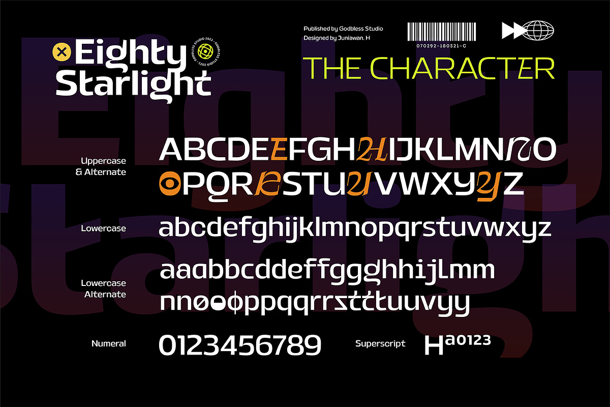 Eighty Starlight, a Sans Serif Font by Godbless Studio (Photo 17 of 18)