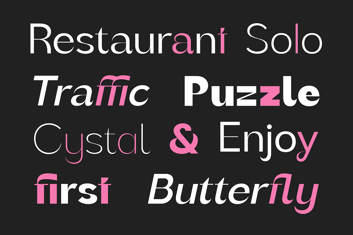 Rochas Font Family, a Sans Serif Font by Larin Type Co. (Photo 7 of 14)