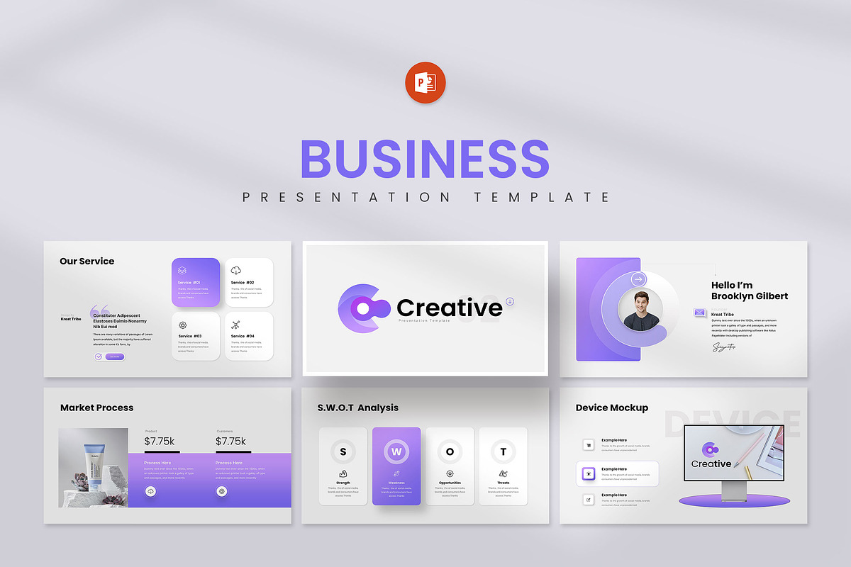 Creative Business Startup, a Presentation Template by KreateTribe (Photo 1 of 6)