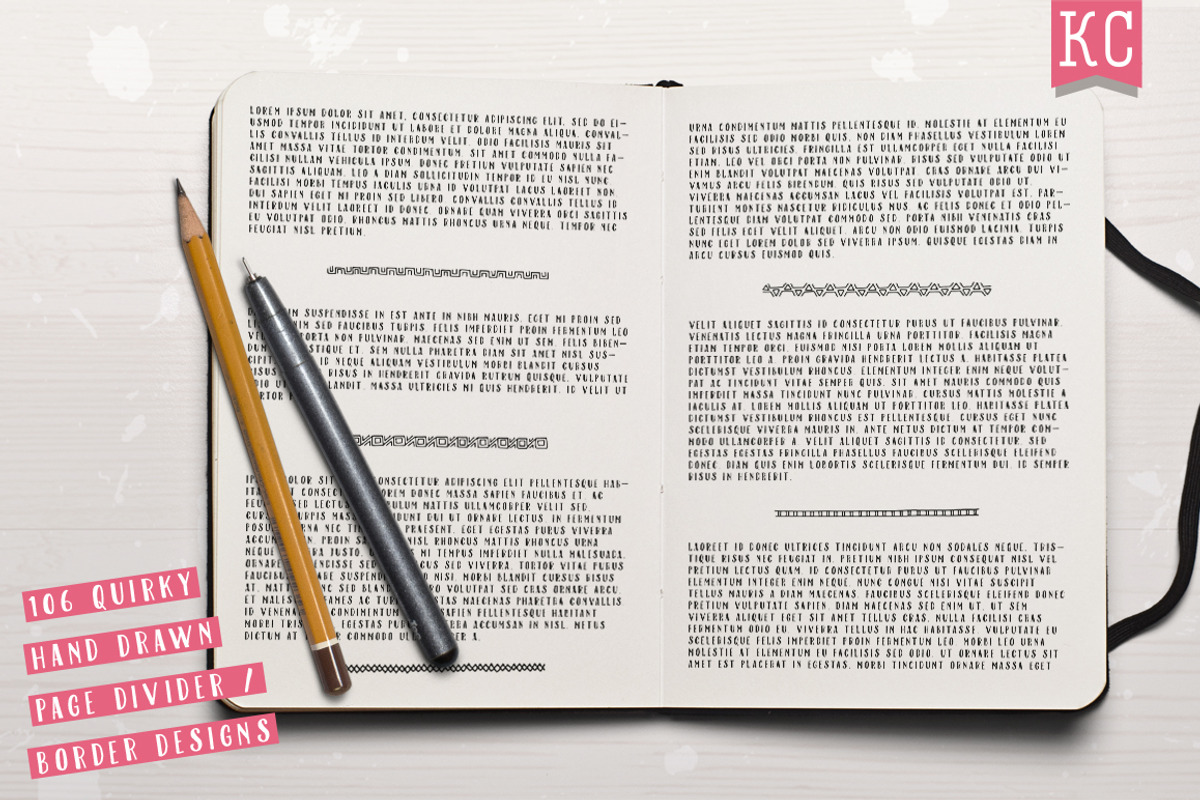 Hand Drawn Doodle Dividers, an Illustration by Katy Clemmans (Photo 3 of 7)