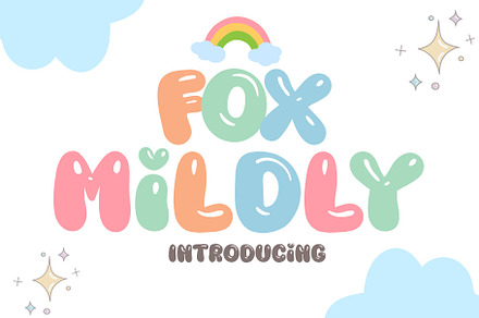 Fox Mildly font, a Symbol Font by Fox7 By Rattana