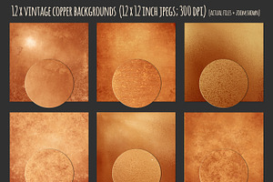 Copper Metallic Textures Bundle