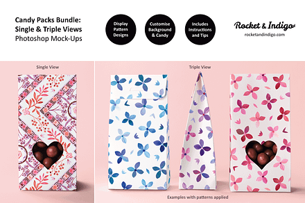 Candy Bundle Pack Photoshop Mock-Up