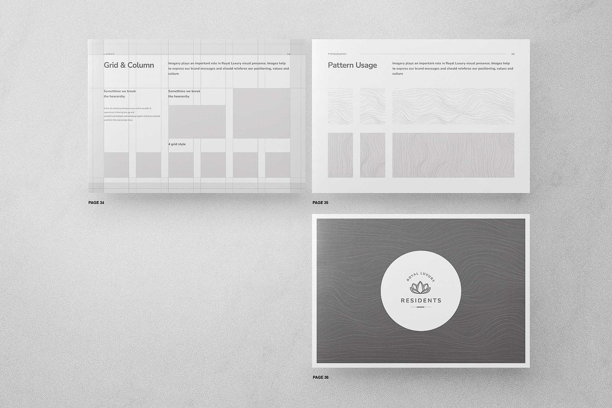 Luxury Brand Guidelines Template, a Brochure Template by Proonty (Photo 10 of 10)