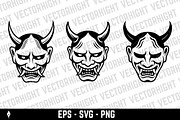 Illustration of a japanese Hannya, a Person Illustration by Vectorhight (Thumbnail 1 of 3)