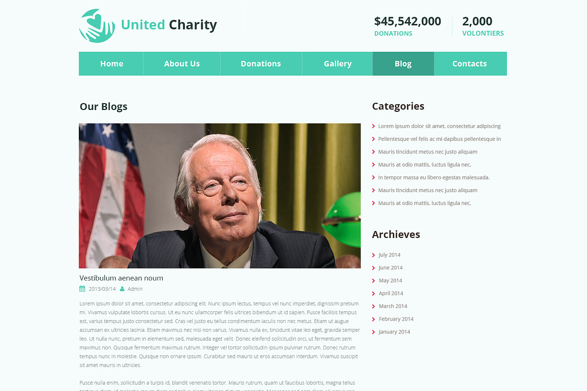 Charity PSD Website Template, a Websites & App Template by WebbyTemplates (Photo 6 of 8)