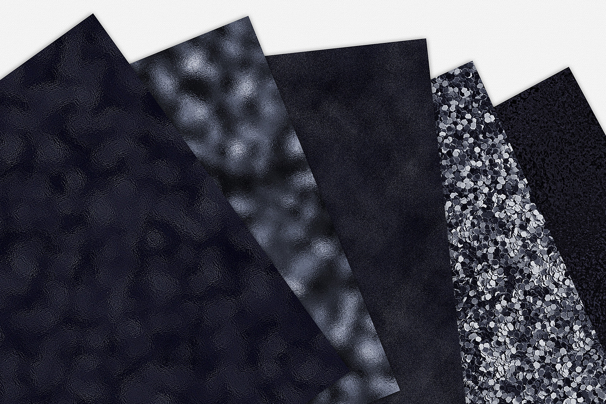 Black Foil & Glitter Textures, a Texture Graphic by CatJello Graphics (Photo 7 of 14)