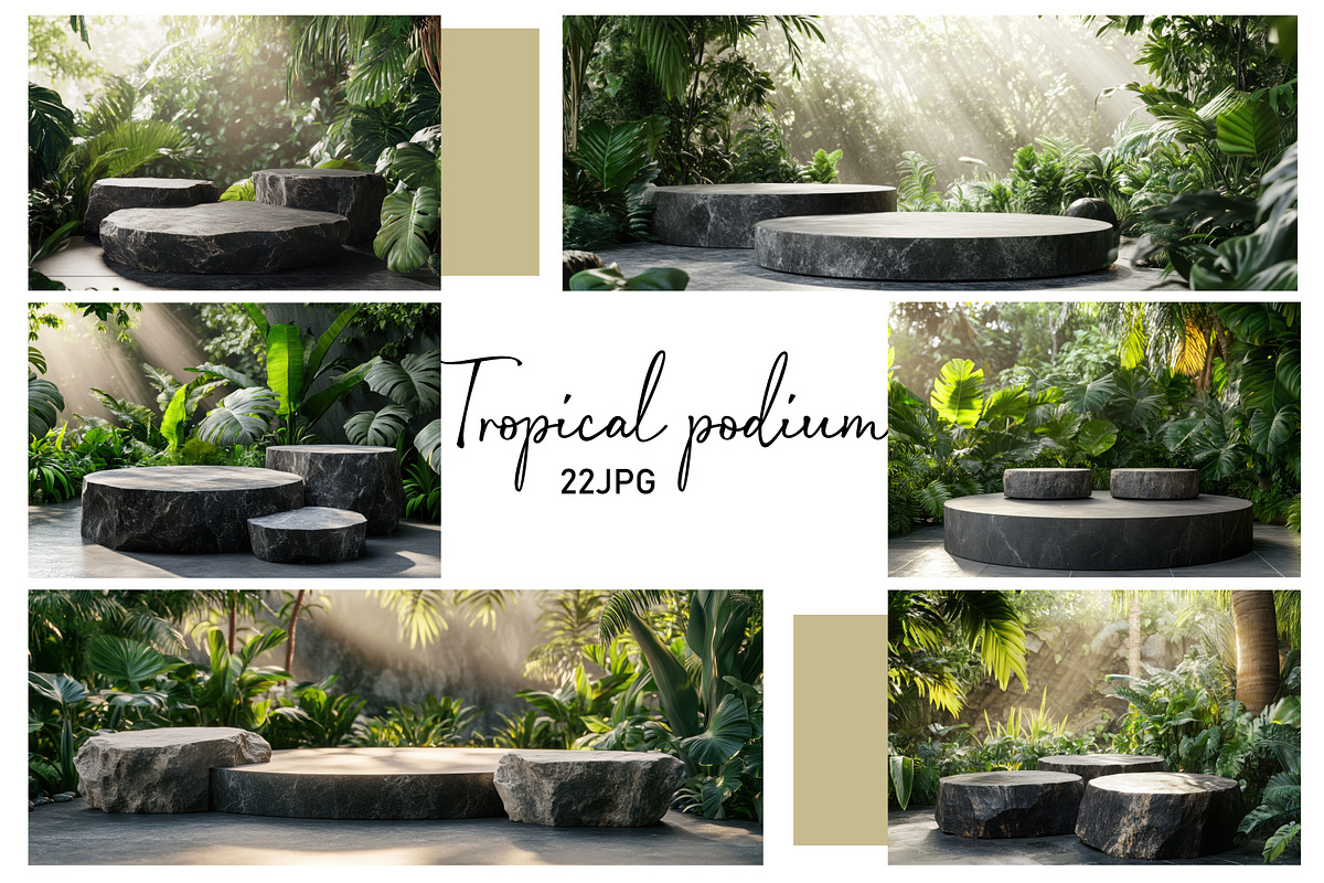 Stone Podium & Tropical Greenery, a Nature Photo by Nebbia (Photo 1 of 3)