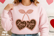 Faux Crochet Valentines Day Cherry P, an Illustration by Daily.Designs (Thumbnail 3 of 5)