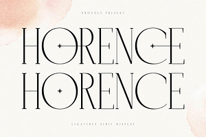 Horence Ligature Serif Display