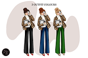 Girl Boss 26 planner clipart png, a Person Illustration by Parinaz Wadia Design (Thumbnail 2 of 8)