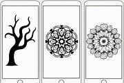 Decorative Tree Floral Nature Tile, a Decorative Illustration by Artivon (Thumbnail 10 of 23)