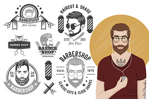 Beard And Hair Style Set