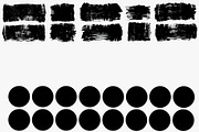 Grunge Ink Circle & Brush Pack, an Illustration by Designer_Momina (Thumbnail 3 of 6)