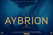 Aybrion - Sans Serif Font Family, a Sans Serif Font by Artistic & Unique (Thumbnail 1 of 15)