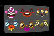 Funny monster creation kit, an Illustration by nenochka (Thumbnail 3 of 4)