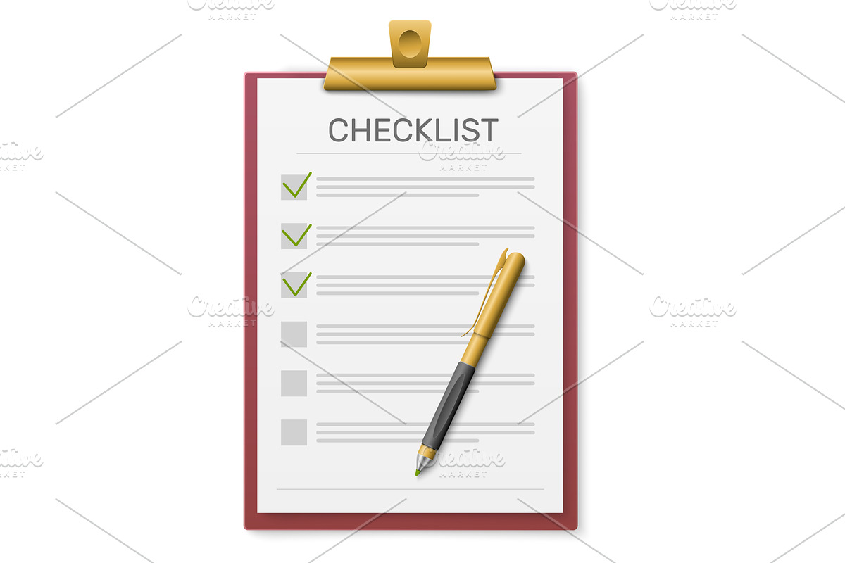 Realistic paper clipboard with, an Object Illustration by Vectorbuum