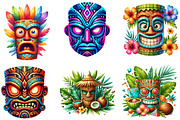 Festival Tiki Mask Clipart, an Illustration by DreamArtGraphic (Thumbnail 4 of 4)