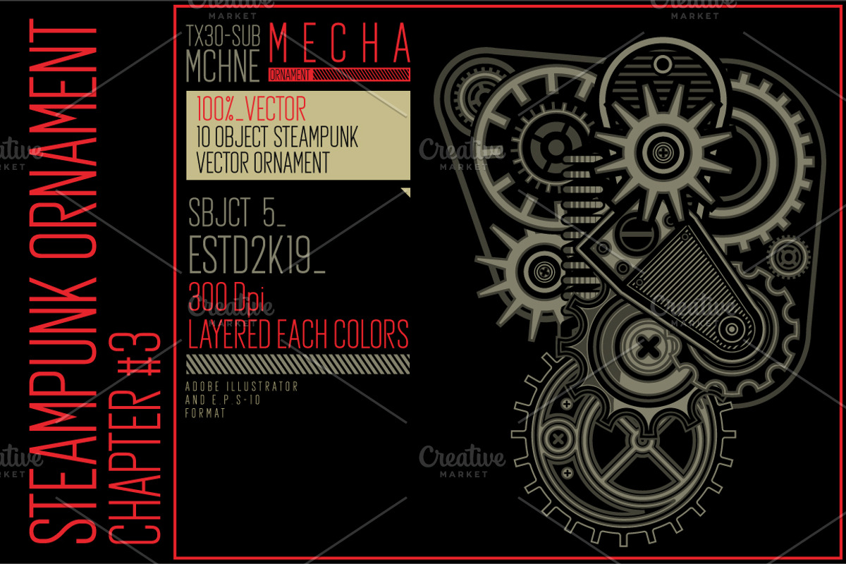 Steampunk Ornament Chapter 3, an Object Graphic by the