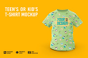 Teen's or Kid's T-shirt Mockup, a Shirt Mockup by Aprndy85 (Thumbnail 1 of 3)
