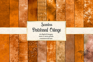 Seamless Distressed Orange Textures