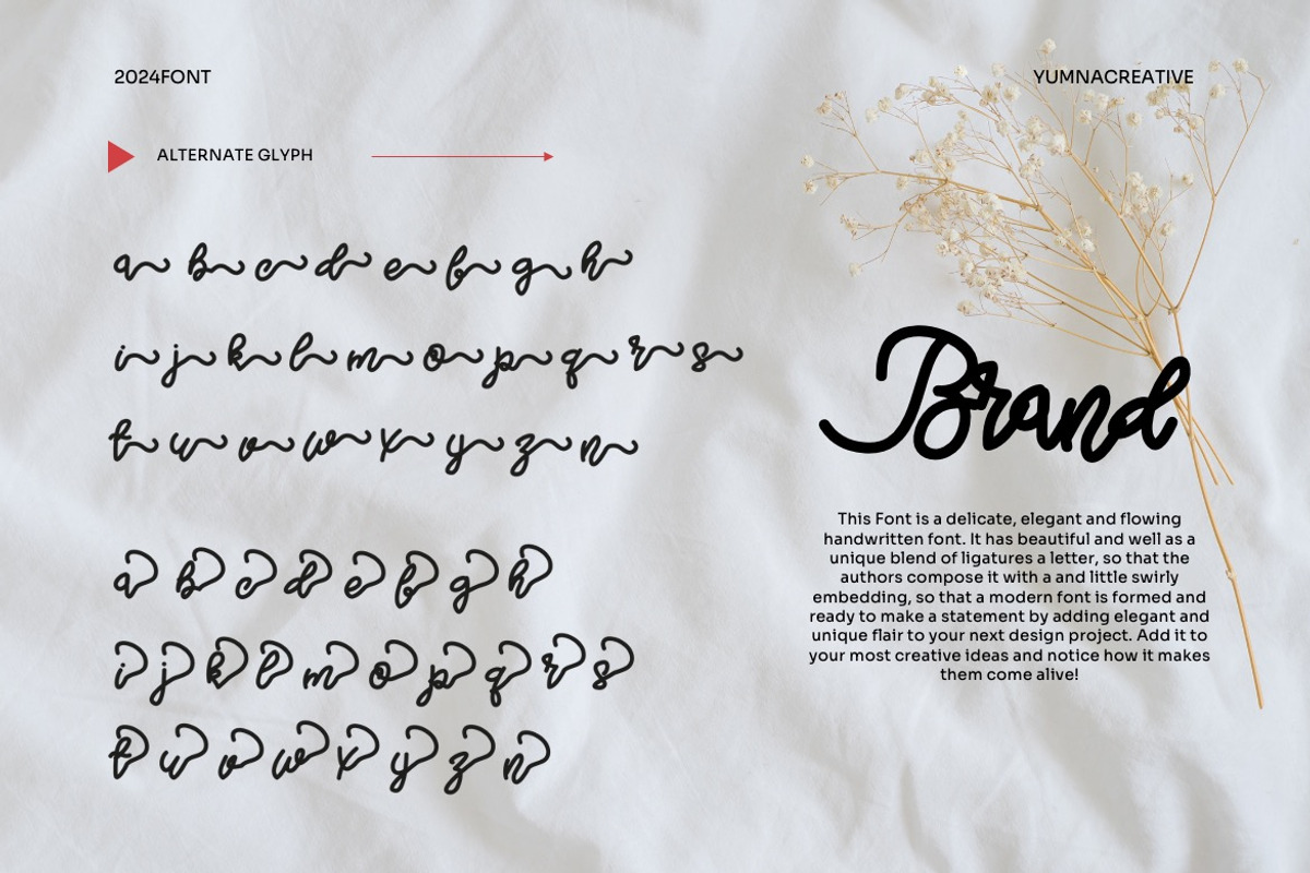 Nieckos - Monoline Handwritten Font, a Handwritten Font by Dhabee (Photo 7 of 12)