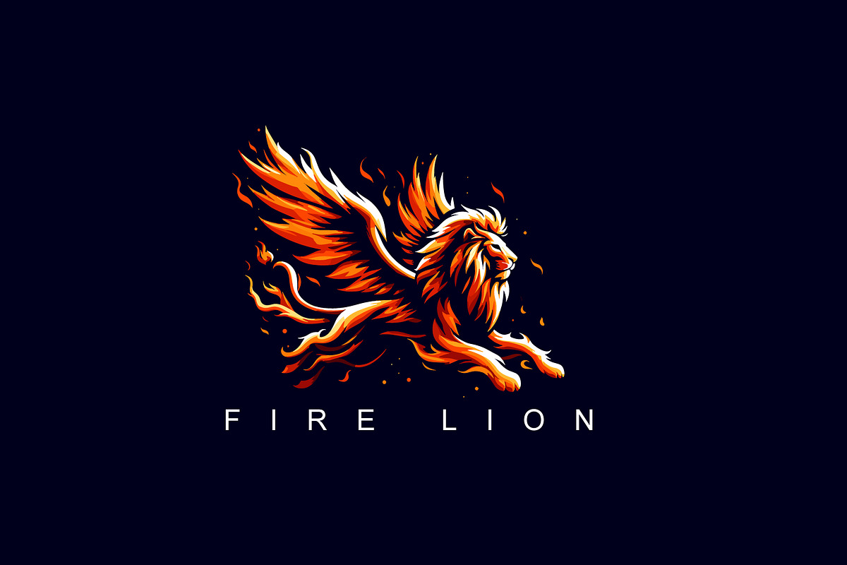 Fire Lion, a Graphic by Usman