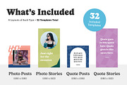 Instagram Social Media Templates, a Social Media Template by Dandymark (Thumbnail 2 of 8)