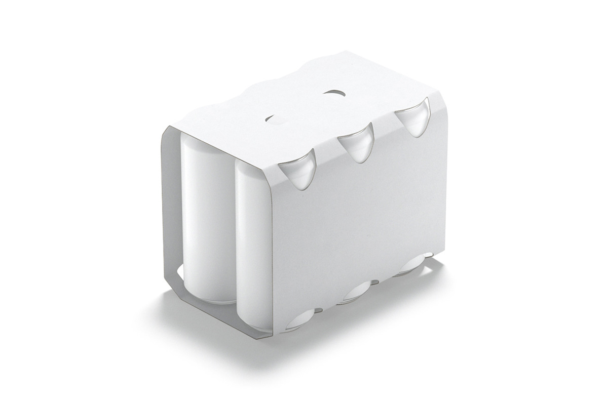 White Six 550ml Can Pack 3D Model, an Object 3D Model by rebrandy (Photo 1 of 9)