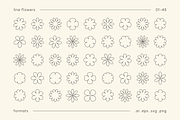 Expressive Flower Faces | Shapes Set, an Object Graphic by stasylionet (Thumbnail 8 of 12)