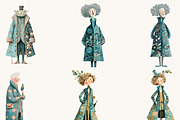 Quirky Baroque Character Clipart, a Person Illustration by BusyDaydesign (Thumbnail 5 of 9)