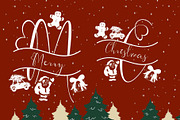 Christmas Gift Monogram, a Handwritten Font by Yoga Letter (Thumbnail 2 of 5)