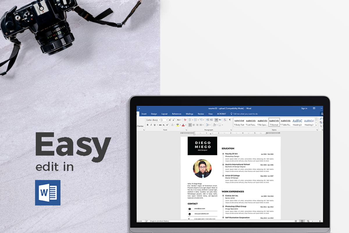 Vol.46 Resume & CV Template, a Resume Template by Hito Graphic (Photo 7 of 8)