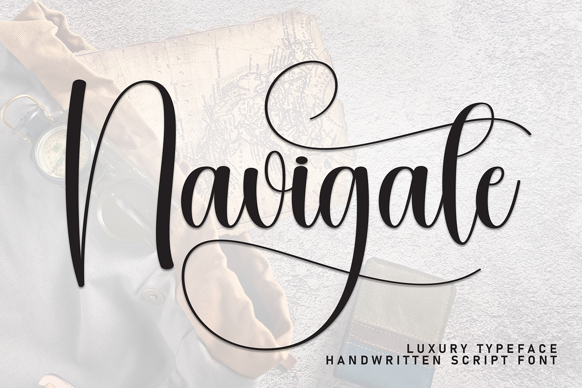 Navigate | Script Font, a Handwritten Font by Scratchones (Photo 1 of 9)
