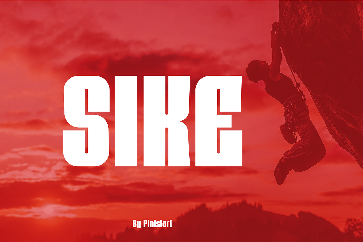 SIKE, a Sans Serif Font by Pinisi ART (Photo 1 of 10)