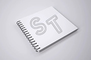 Triple Outline, a Handwritten Font by Fourteen Letter (Thumbnail 2 of 5)
