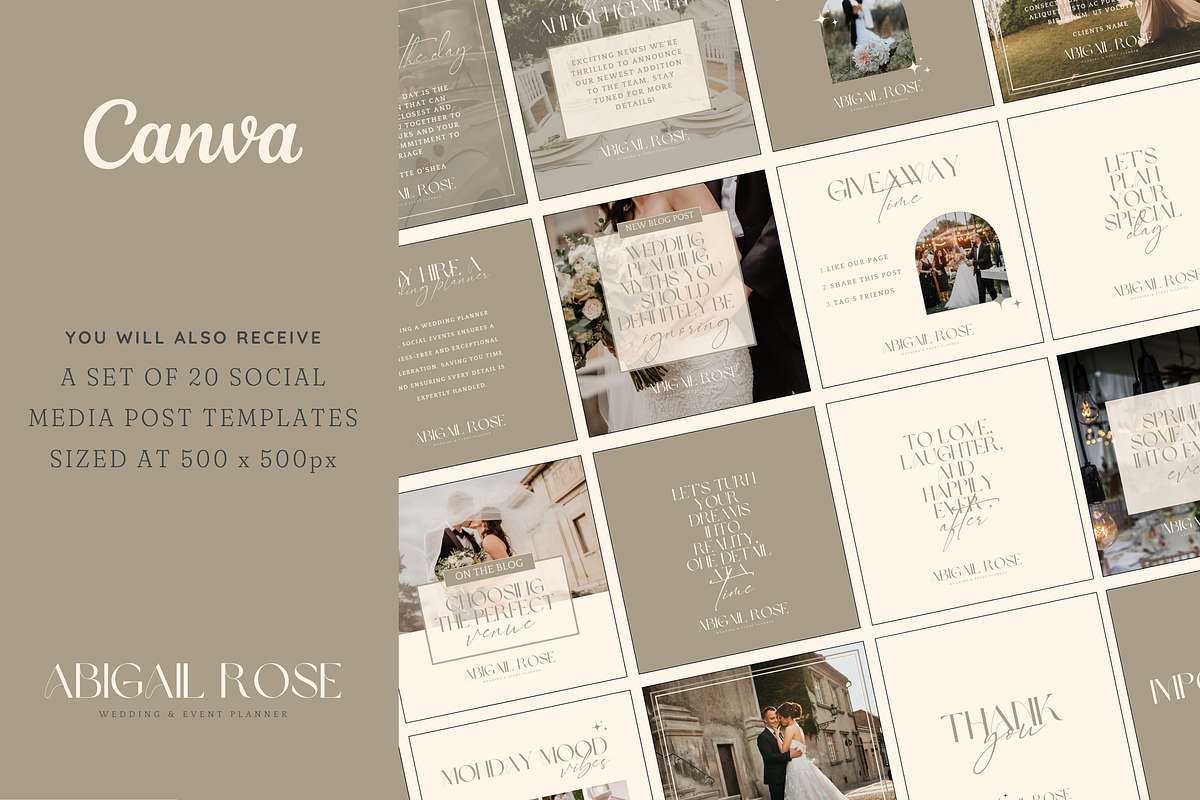 CANVA Logo, Brand board & Socials, a Branding & Logo Template by So Darling Studio (Photo 4 of 8)
