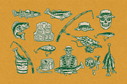 Fishing Vector Illustrations, an Illustration by Localmad (Thumbnail 2 of 8)