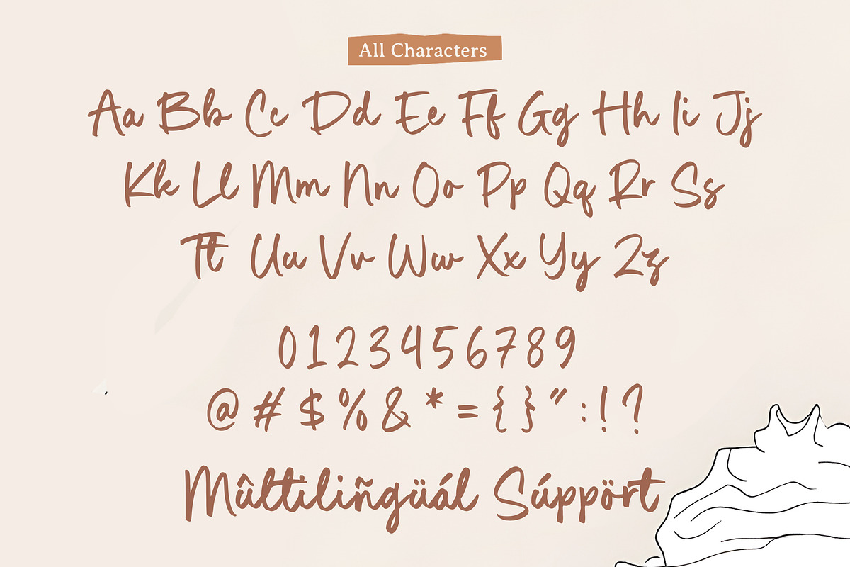 Simple Cakes Font, a Script Font by Timurtype (Photo 6 of 7)