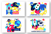 10 Human Space Flight Day, an Object Illustration by denayunebgt (Thumbnail 3 of 4)