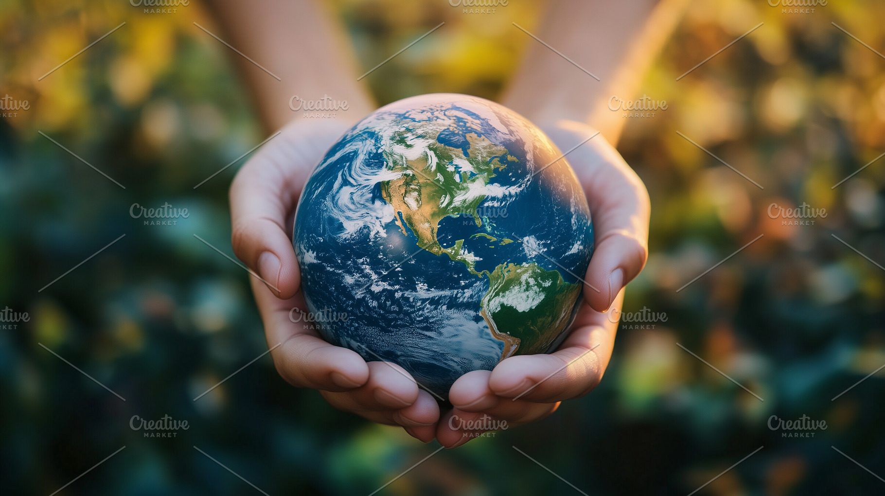 Closeup of Planet Earth in Hands, a Nature Photo by MistyDay