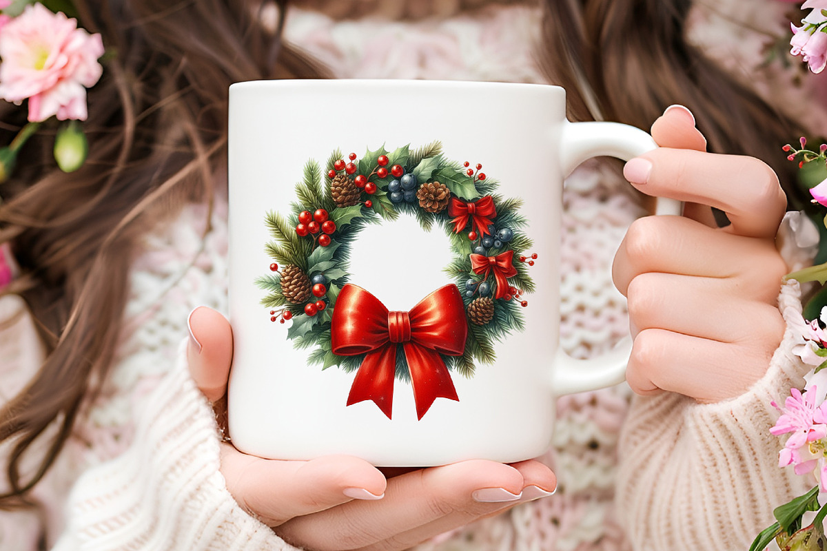 Cute Santa & Holiday Elements Clipar, an Illustration by RobertsArt (Photo 5 of 7)