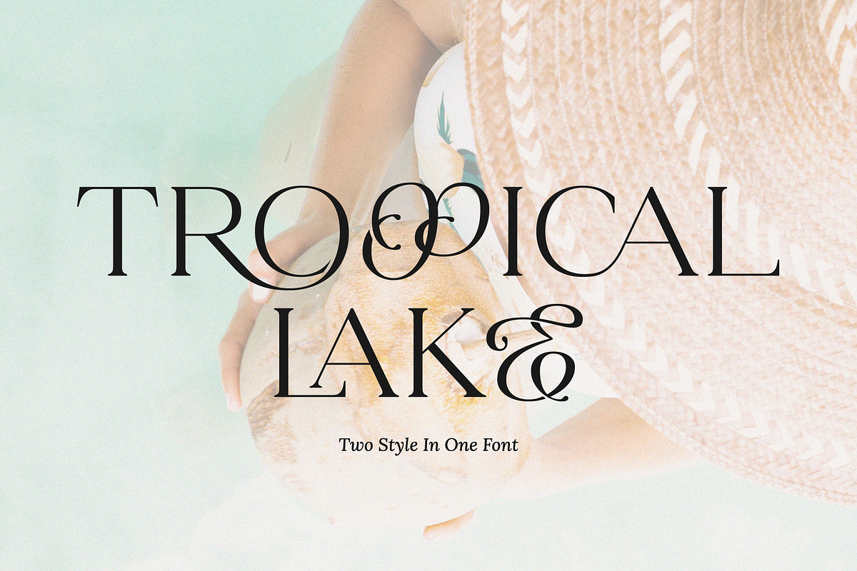 Tropical Lake - Combination Font, a Serif Font by Prioritype Co (Photo 1 of 10)
