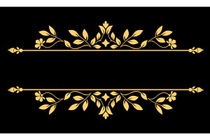 Vintage gold element. Graphic vector, a Pattern Graphic by RODINA